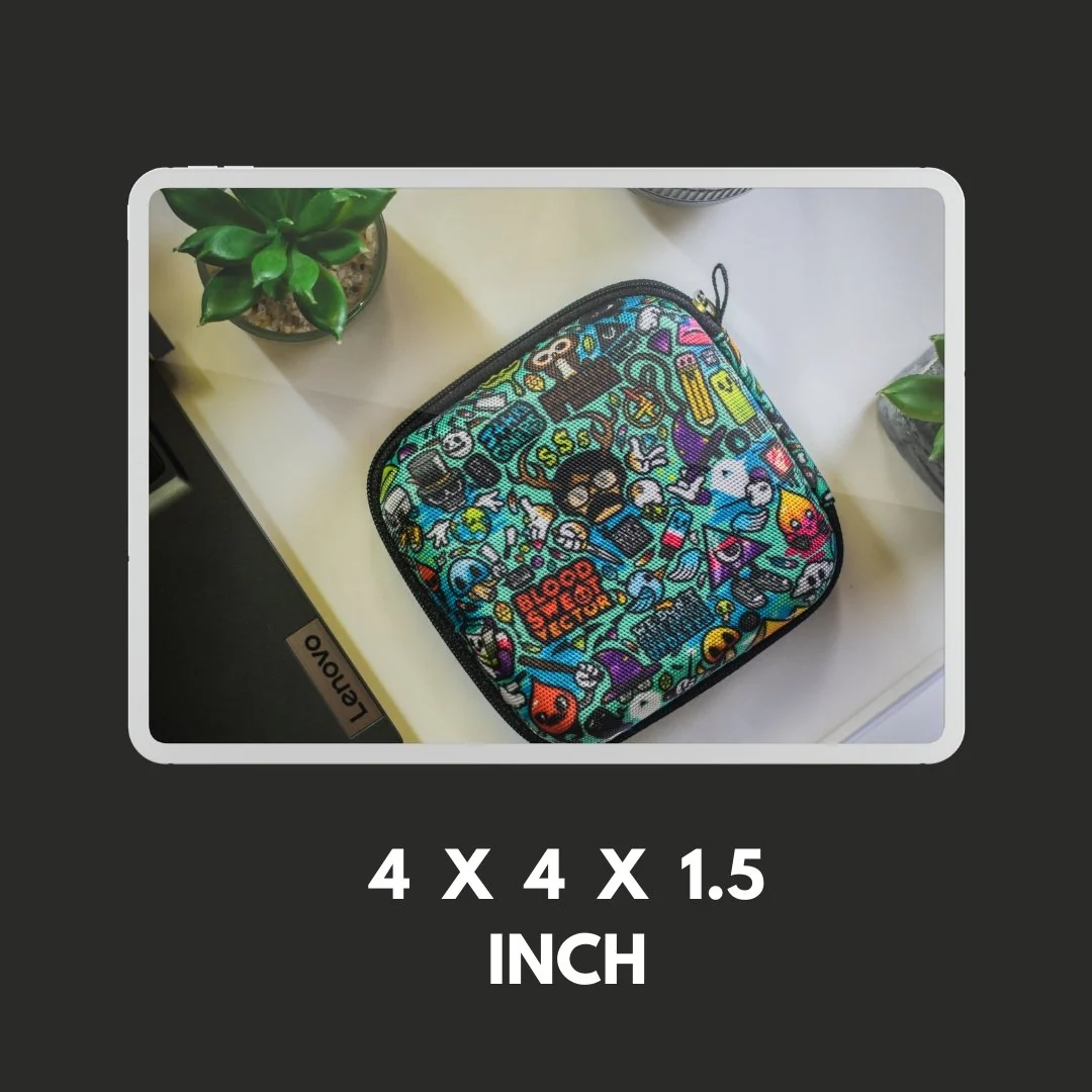 Camo Multi Purpose Tech Organizer for Charger/Earphone/Pen Drives/Cables - Box Shape - Image 4