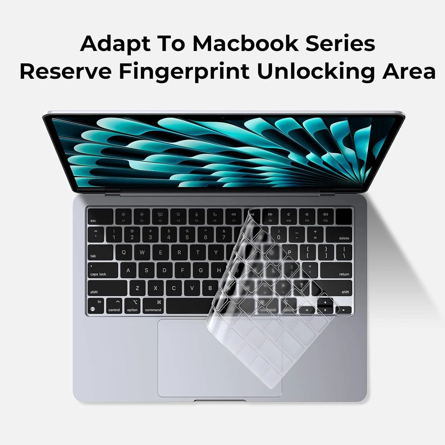 MacBook Keyboard Protector| Ultra-Thin MacBook Waterproof & Dust-Proof Keyboard Protector TPU (Clear) - Image 5